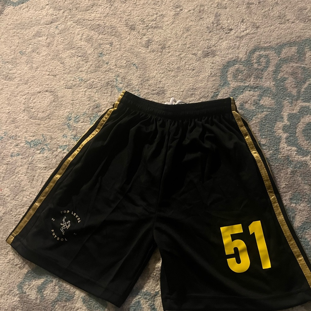 Black, Gold, and Green Athletic Matching Set